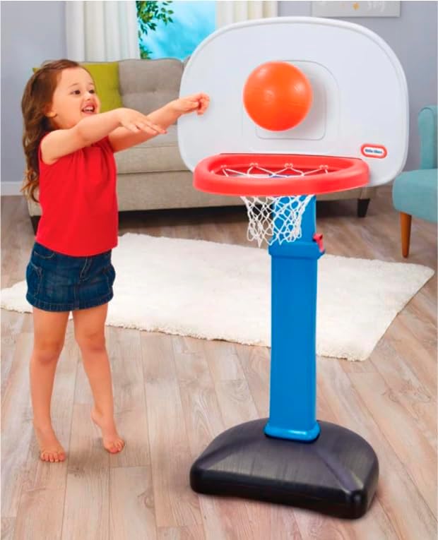 Little Tikes Easy Score Basketball Set – Adjustable Height with 3 Balls