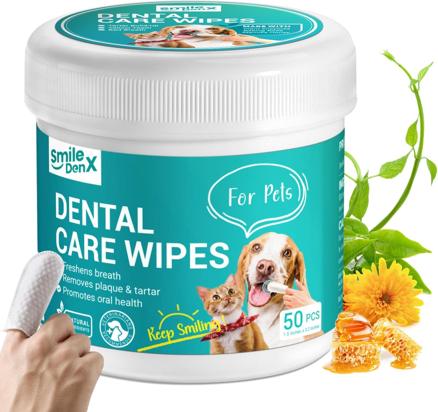 Dog Dental Care Finger Wipes – Easy & Gentle Teeth Cleaning for Dogs & Cats 🐶🐱