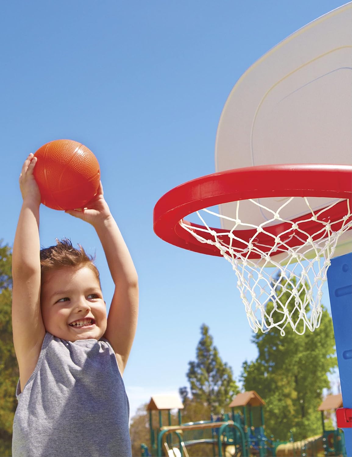 Little Tikes Easy Score Basketball Set – Adjustable Height with 3 Balls