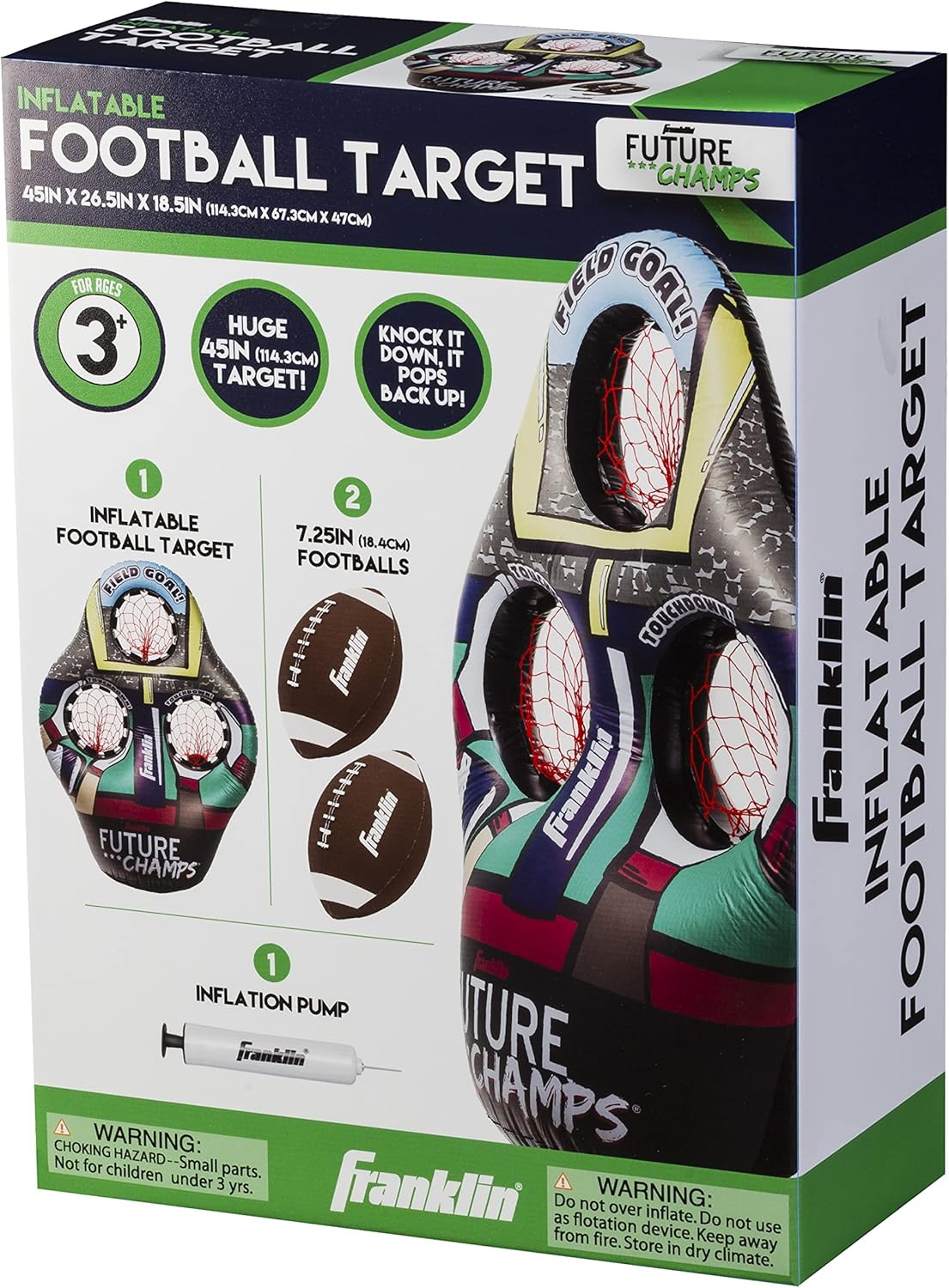 Franklin Sports Inflatable Target Toss Game – Fun & Portable Throwing Game for Kids 🎯