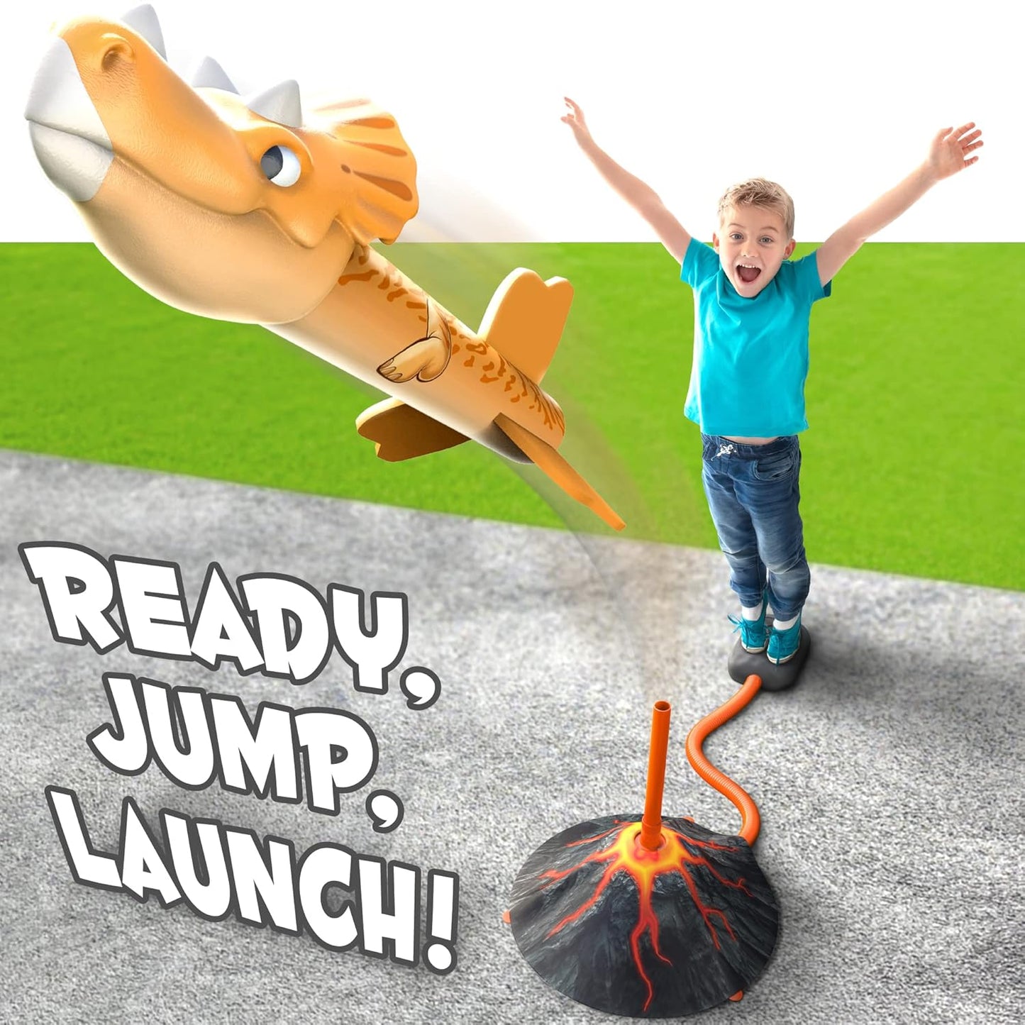 MindSprout Dino Blasters Rocket Launcher – Fun Dinosaur-Themed Outdoor Toy