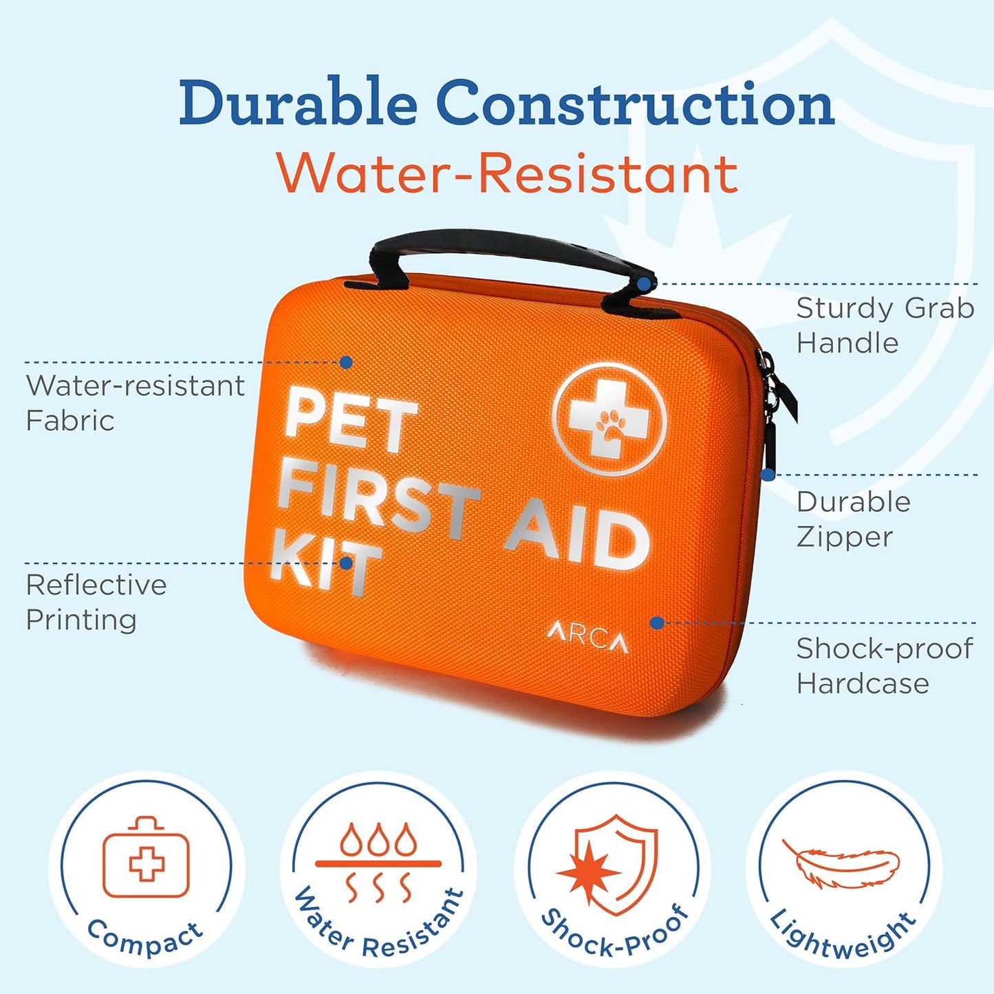 Cat & Dog First Aid Kit – Pet Emergency Kit for Home, Travel & Camping