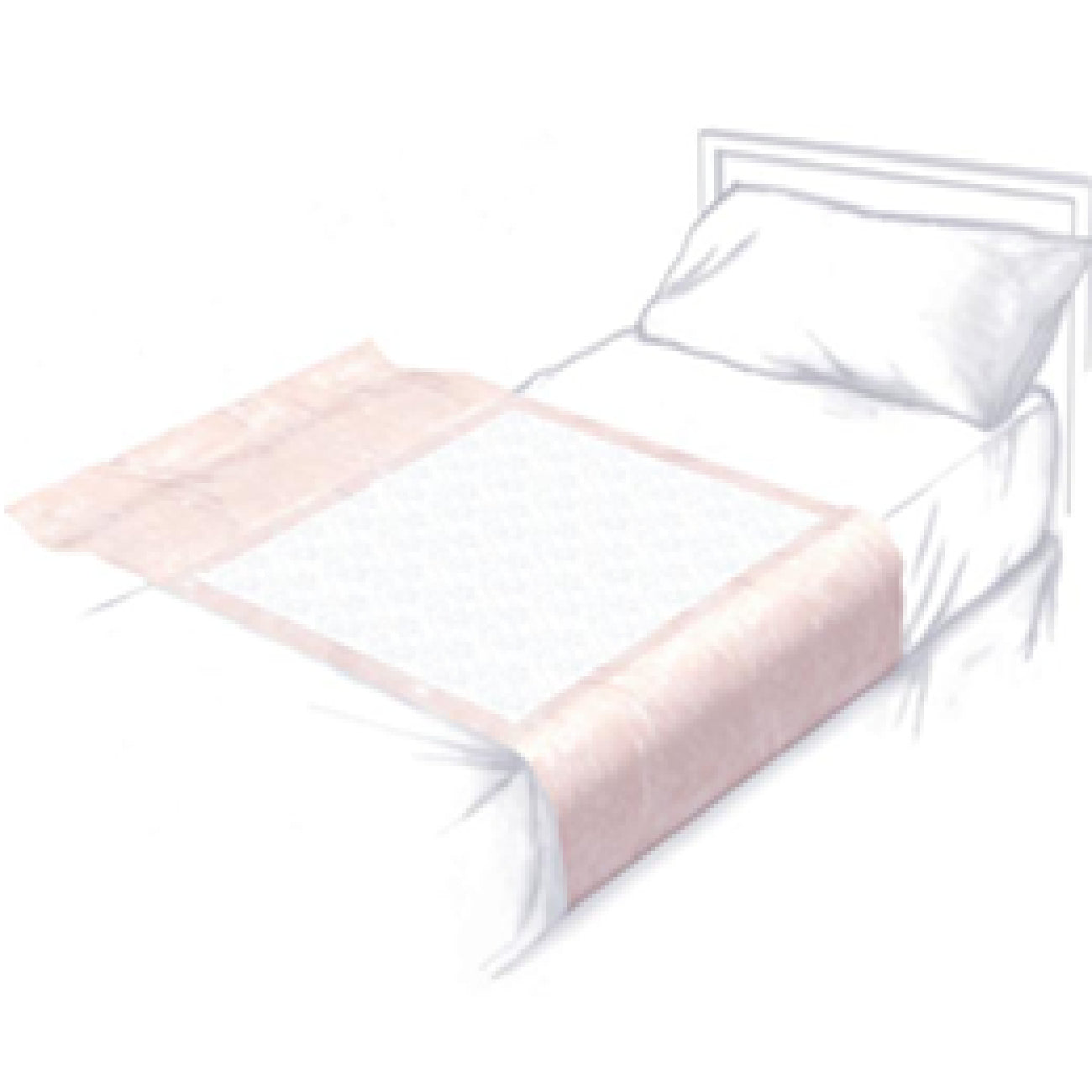 SPC Quilted Bed Underpads 27 x 70 Tuck In Sides (75 count)