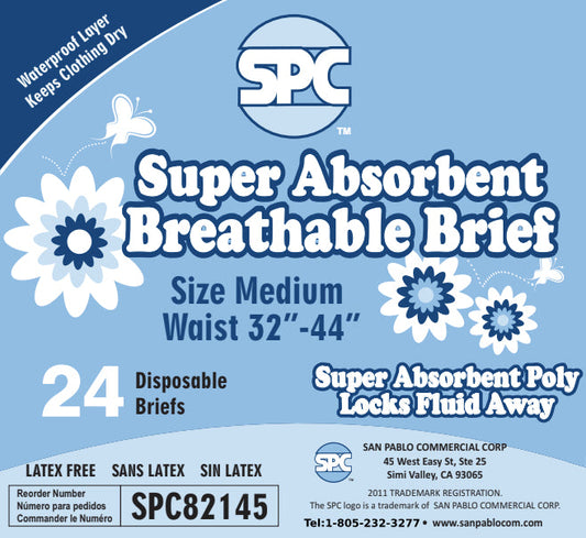 Super Absorbent Breathable Brief, Medium (96 count) 4 Packs of 24 Briefs