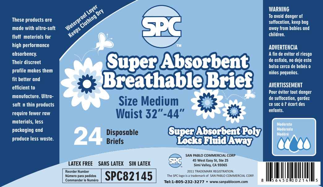 Super Absorbent Breathable Brief, Medium (96 count) 4 Packs of 24 Briefs